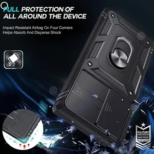 Casing untuk Samsung S25 Ultra S24 S23 S22 Plus S24 FE A56 A55 A36 A35 A15 A16 Tugas Berat 5G dengan Penutup Penyangga Kamera 360 Derajat 12 penjualan terbaik samsung z flip4 - №