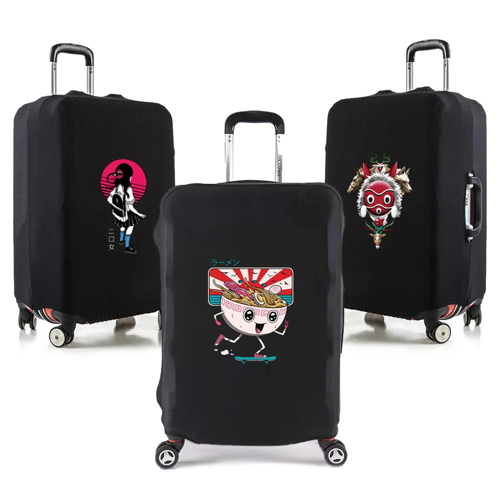 Elasticity Travel Luggage Cover for 18-32 Inch Anime Print Traveling Essentials Accessories Trolley Protective Suitcase Case