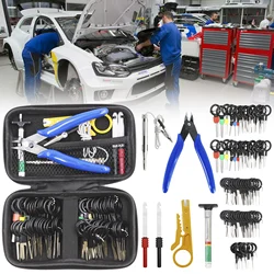 85/86pcs Car Terminal Removal Repair Tools Electrical Wiring Crimp Connector Pin Extractor Kit Keys Automotive Plug Pullers