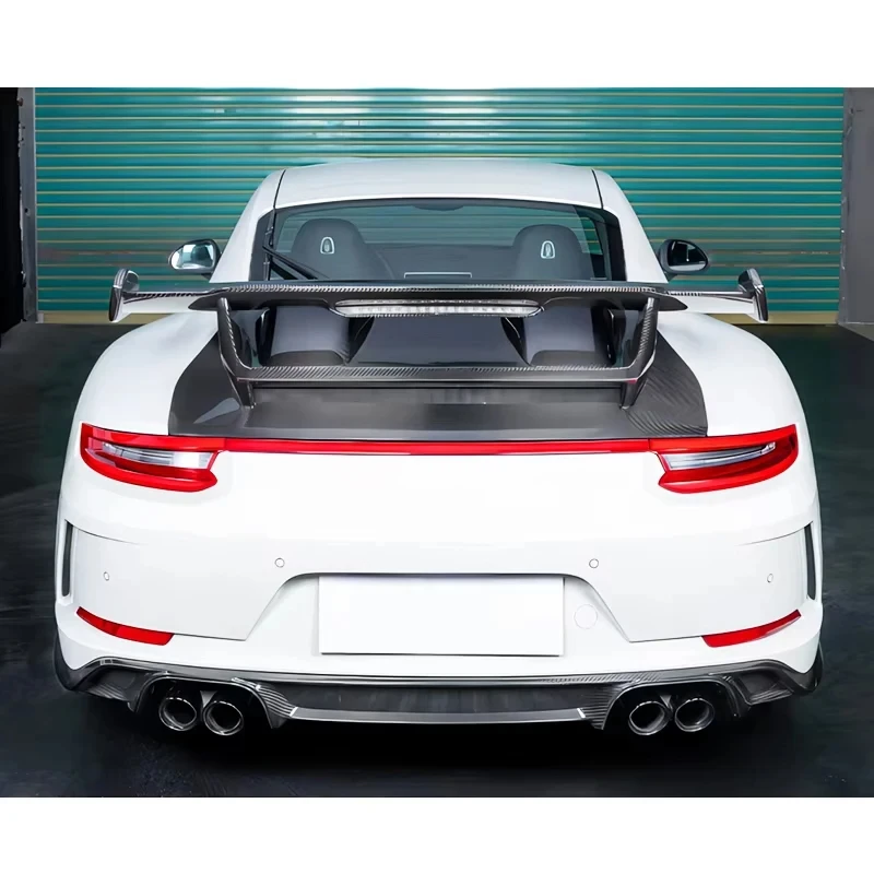 Hot Selling Style Carbon Fiber Fixed Rear Spoiler Fit 991 2012-2019 Aerodynamic Sport Car Tuning Upgrade Accessories