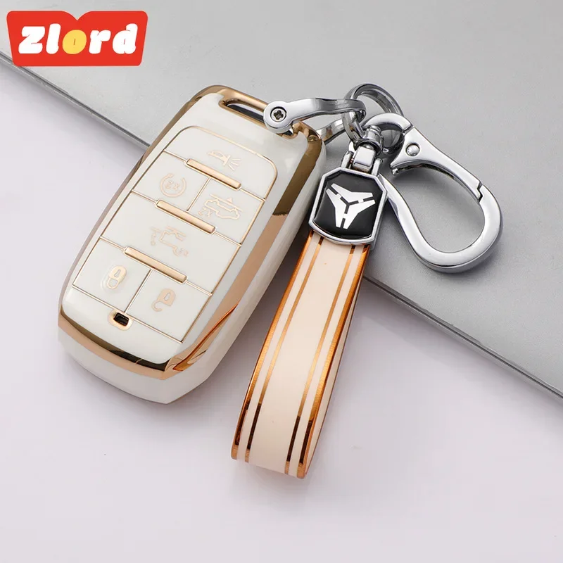 For Dodge RAM 1500 RAM1500 RAM2500 TRX 2021 2020 for Chrysler Couve Dodge Jeep Grand Cherokee TPU Car Key Cover Case