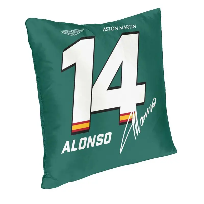 Fernando Alonso Cushion Cover 40x40 Home Decor Printing Aston Martin Throw Pillow Case for Living Room Two Side