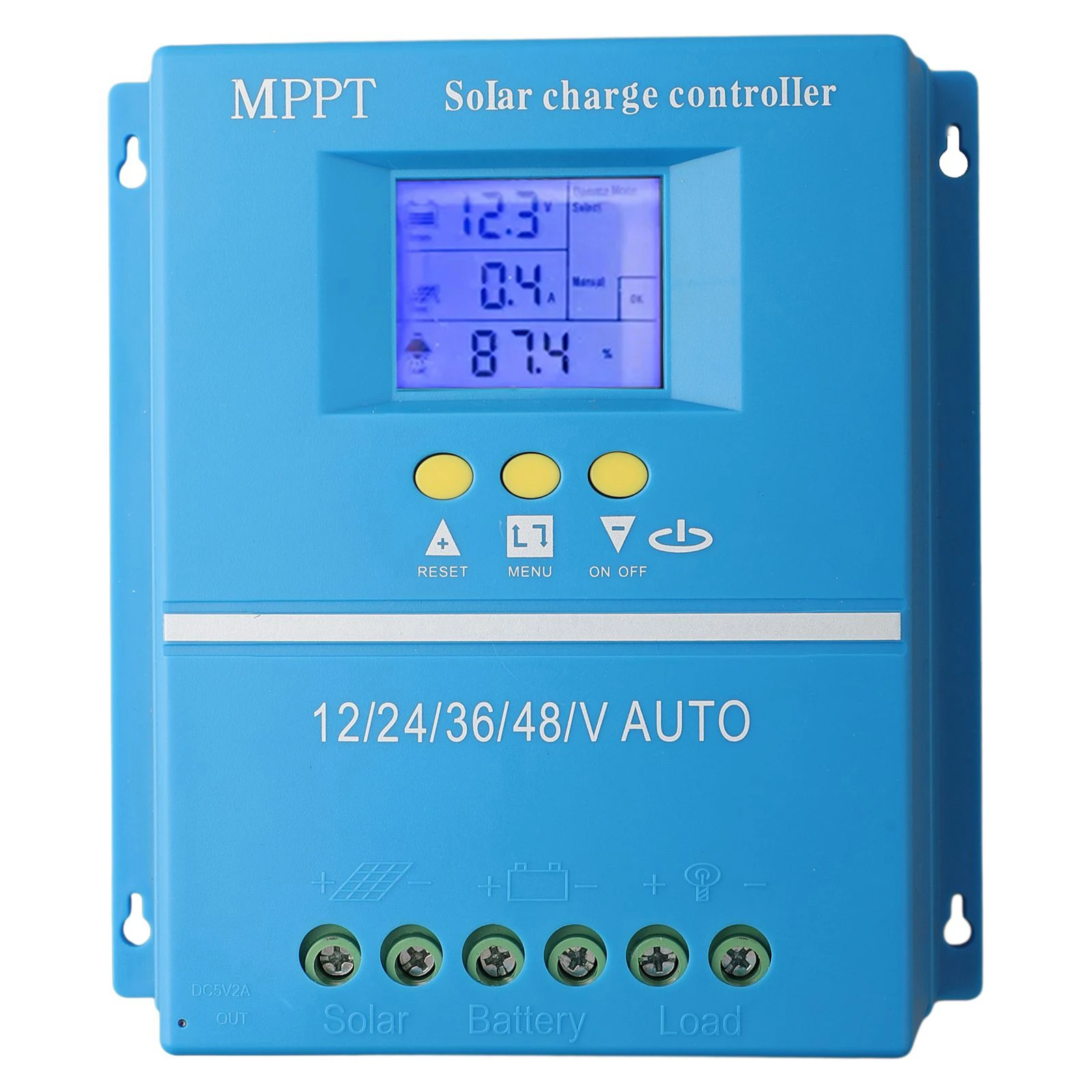 User Friendly For MPPT Solar Charger Controller Supporting Multiple Battery Types and Real Time Performance Tracking