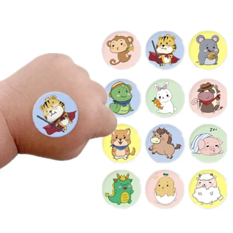 120pcs/set Kids Children Round Band Aid Vaccinum Syringe Injection Orifice Hole Patch Wound Plaster Waterproof Adhesive Bandages