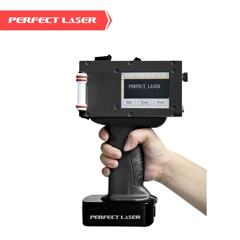 Laser perfeito portátil cor data lote codificação portátil mini impressora jato de tinta para caixas simples/caixa química/saco mylar