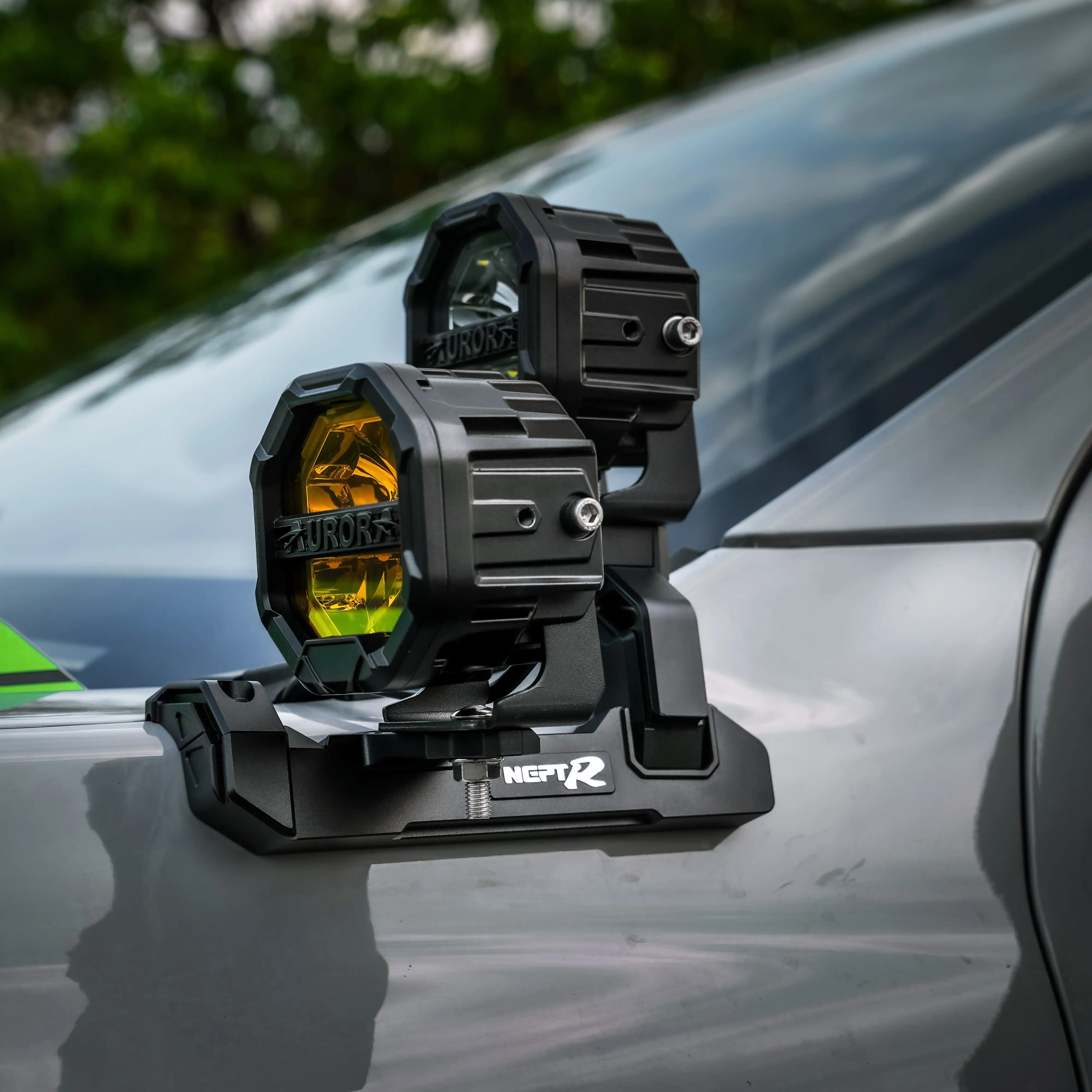 Undamaged Installation CNC Aluminum Mg Alloy Off-road Ranger Lights Stand For Ford Ranger NEPTR A-pillar Dual Spotlight Bracket