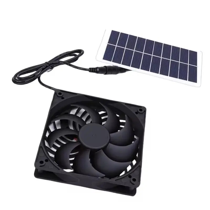 【A88X】2W 5V Solar Exhaust Fan With Solar Panel For Efficient Heat Dissipation In Chicken Coop And Greenhouse