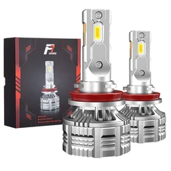 Bombilla Led para faro delantero de coche, lámpara Turbo de alta potencia, F7, 130W, H7, H4, H4, H8, H11, 9005, Hb3, Hb4, 6500K, 2 uds.