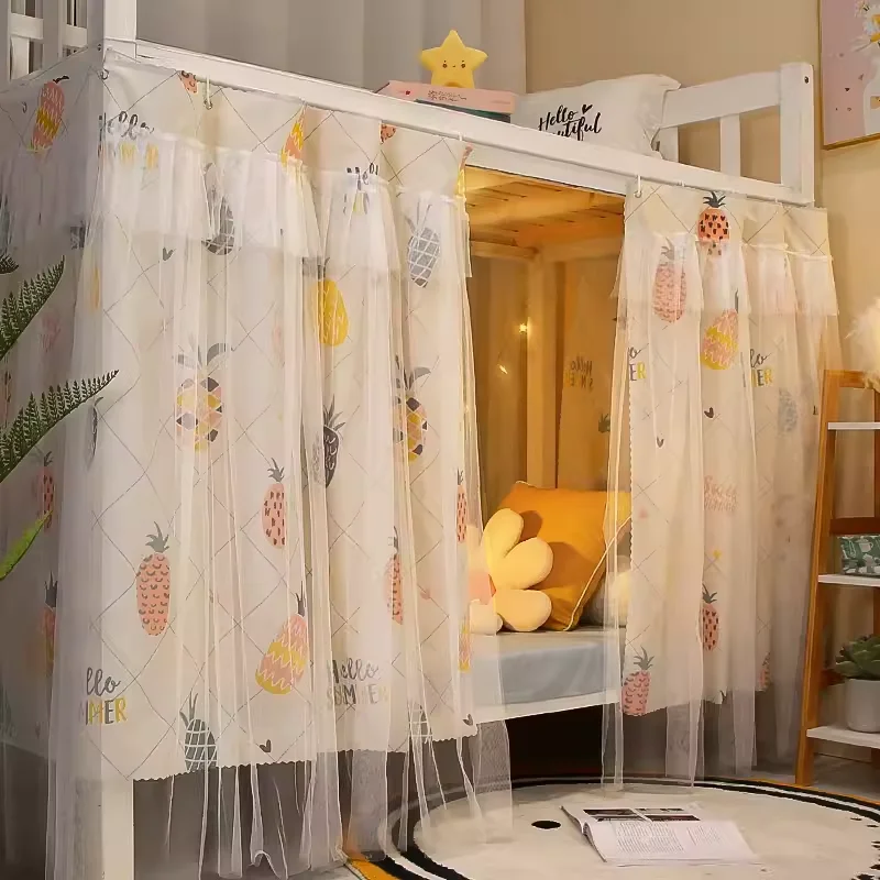 YanYangTian Bunk bed Gauze curtain Bed curtain mosquito net tent bedroom Student bed Blocking privacy blackout window