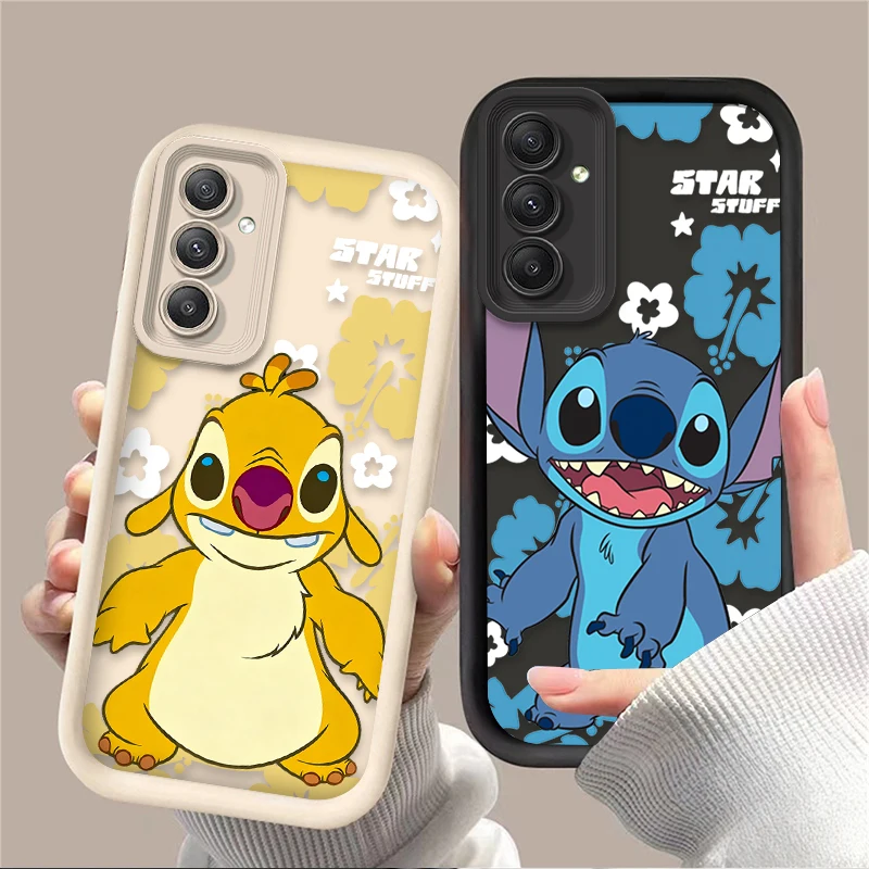 Reuben ستيتش الملاك ليروي حافظة لهاتف سامسونج جالاكسي A54 A05 A05S A34 A24 A14 A53 A33 A23 A13 A52 A52S A71 A51 A31 A50 الغطاء الخلفي