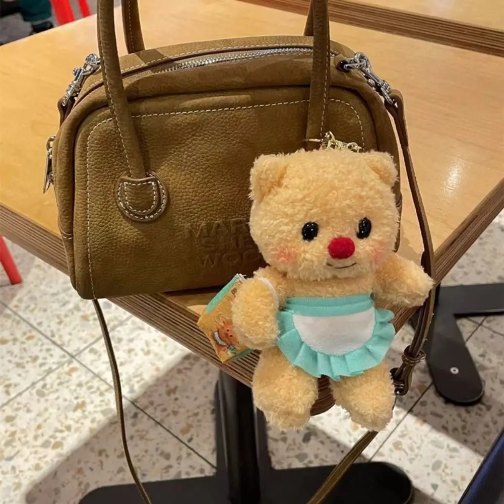 

Cartoon Butter Bear Keychain Kawaii Cute Soft Bag Charms Plush Bag Pendant Gift