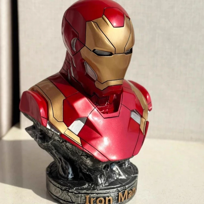 

36 см супергерой Ironman Железный человек MK42 Mark раскраска фигурка статуя из смолы коллекция игрушек модель украшения дома настольные украшения подарок
