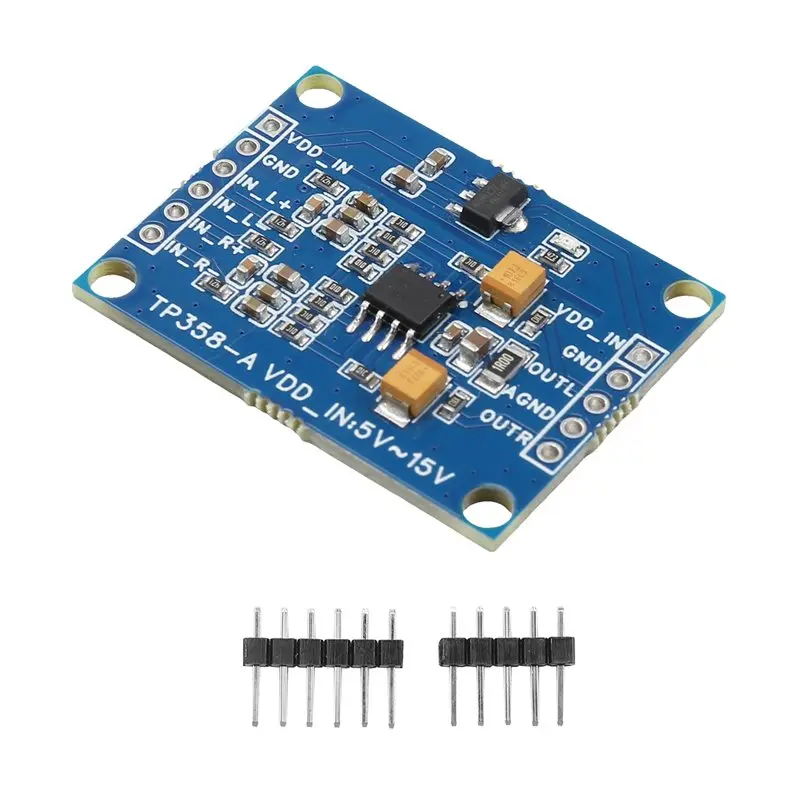 [B24B!】 Stereo Balanced To Unbalanced Converter Board, Analog Audio Differential Input To Single-Ended Output Module, 5V-15V DC