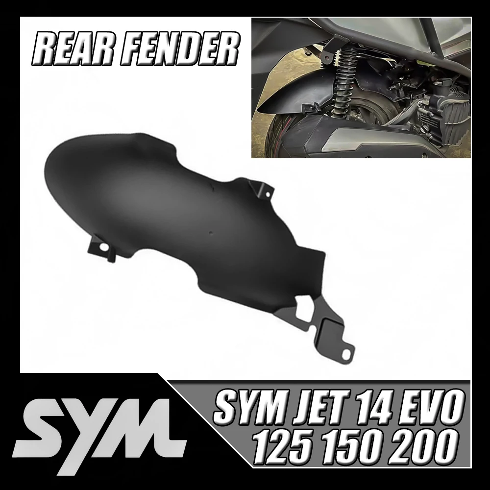 

For SYM JET 14 EVO 125 150 200 Motorcycle Modification Accessories Widened and Thickened Rear Fender