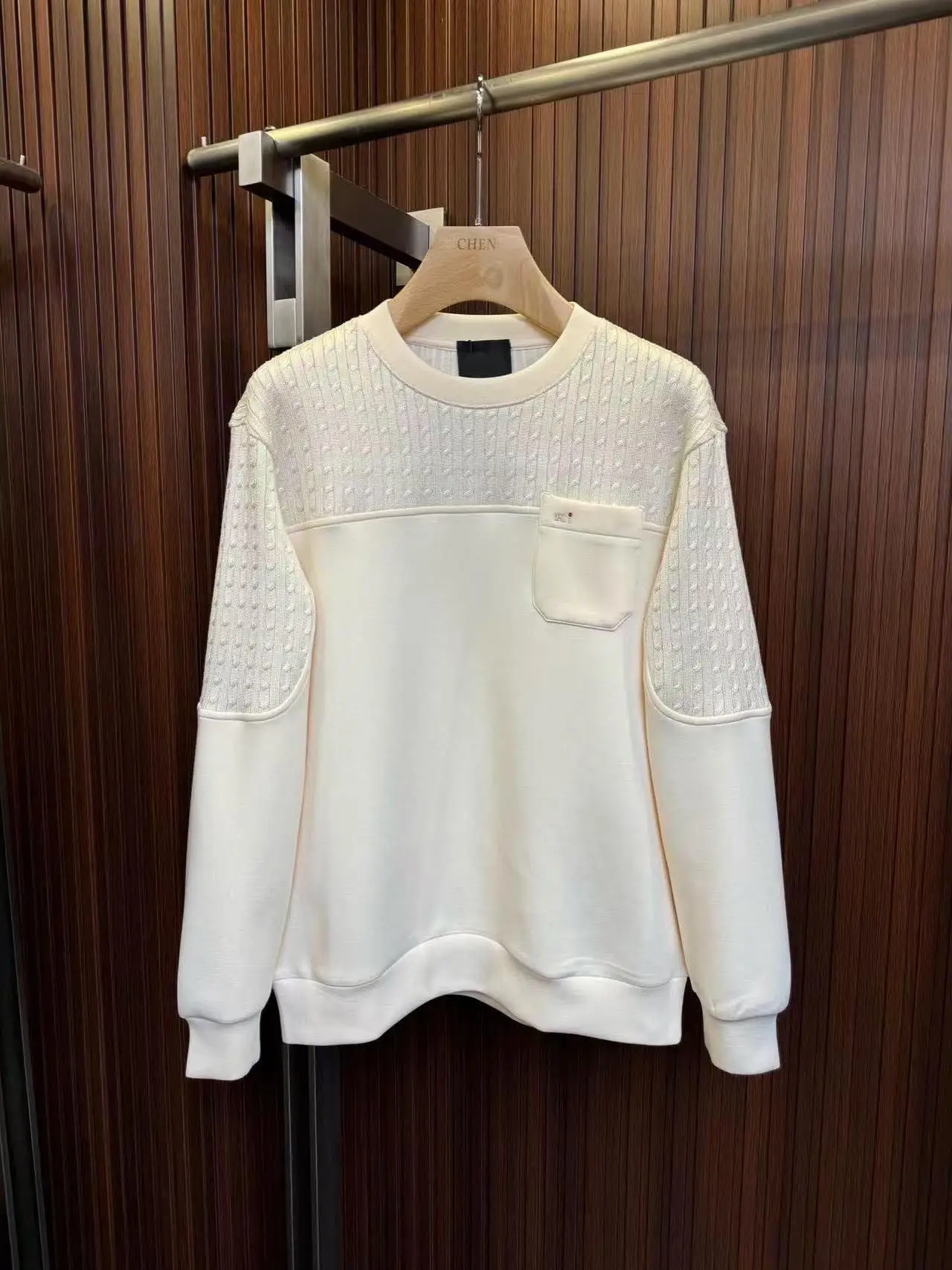 

Italian LP old money style knitted casual simple crew neck sweater