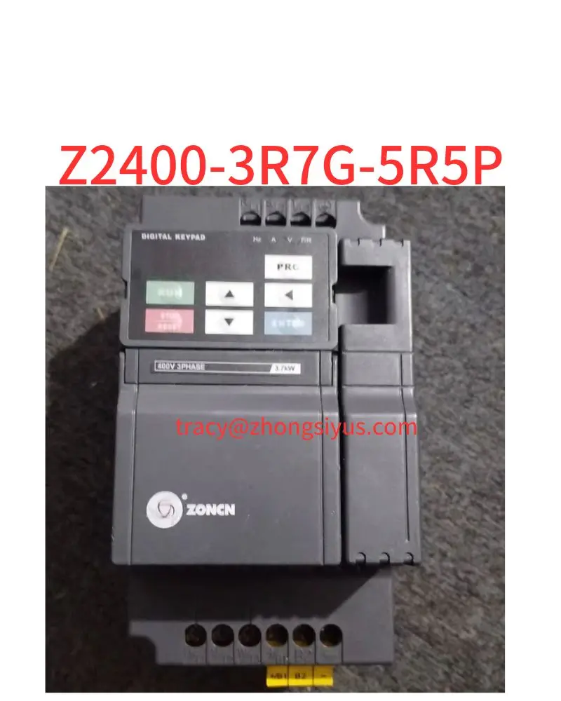 

Used frequency converter, Z2400-3R7G-5R5P, Z2400 series, power 3.7 kw/5.5 kw, voltage 380V, normal function