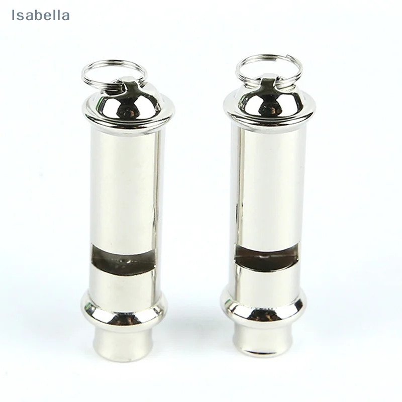 ❤Outdoor Survival Whistle Stainless Steel High-frequency Training Whistle Police Traffic Command Pet Training Referee Whistle