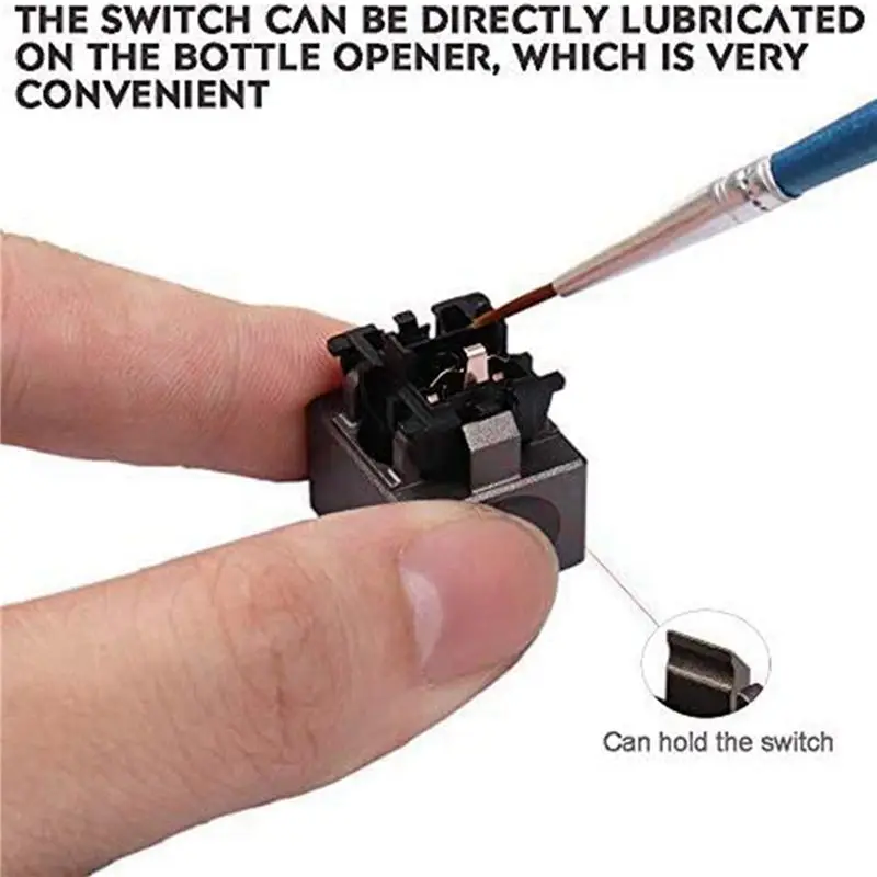 ABZC 2X Aluminum Alloy Switch Opener for Cherry MX Switches, Mechanical Keyboard Keycap Puller, Lubrication Tool