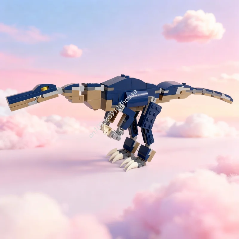 

Набор для сборки модели динозавра Suchomimus Tenerensis (145 деталей), конструктор, архитектурные блоки, DIY, рождественский подарок, креативная идея