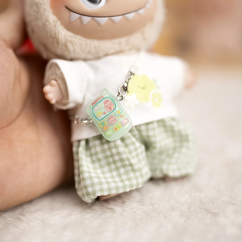 Ubranka dla lalek Labubus 17 cm, codzienna koszulka i spodnie, akcesoria do przebierania lalek, gra w przebieranie się na imprezę, zabawki DIY