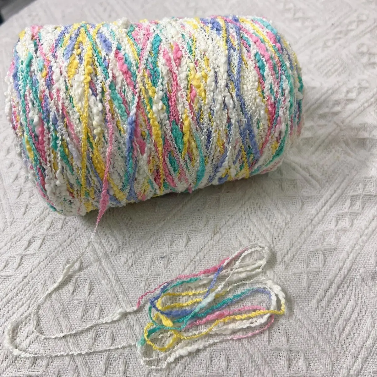 500g Dyed Colored Yarn,fancy Circle Cloud Yarn,hand Mixed Thread,handmade Weaving Scarf,sweater,bag,matching Thread