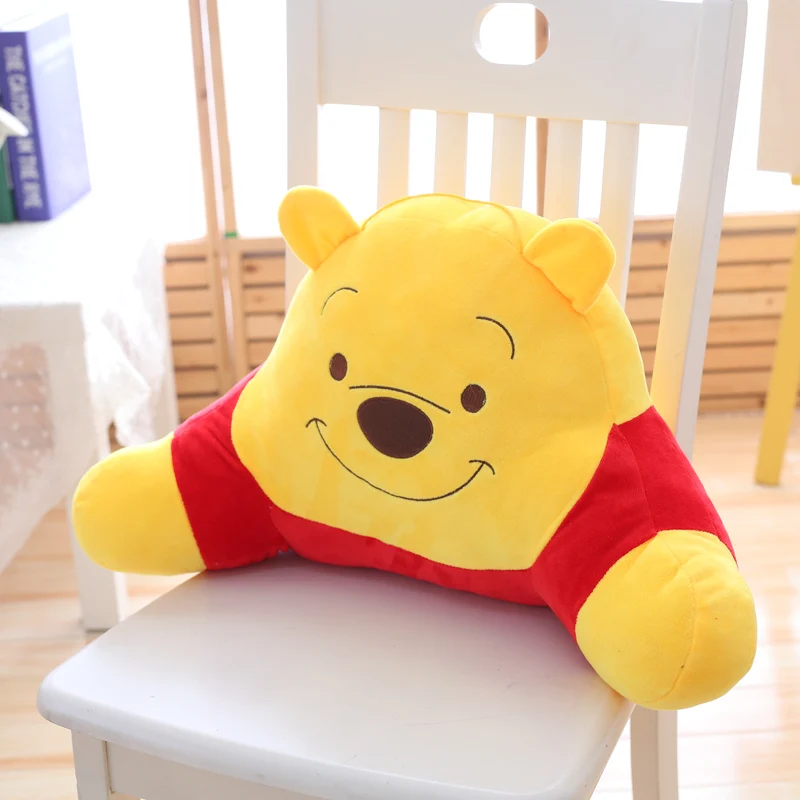 Disney Cute Winnie The Pooh Pillow Car Lumbar Seat Waist Support Cartoon Pillow Personalized Creative Bedside Backrest Ornament