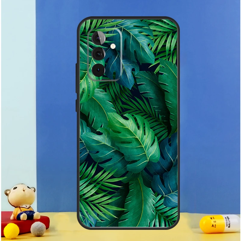 Tropical Leaf Pattern Case For Samsung Galaxy A34 A14 A24 A15 A25 A12 A22 A32 A52 A51 A71 A13 A33 A53 A54 Cover image 4