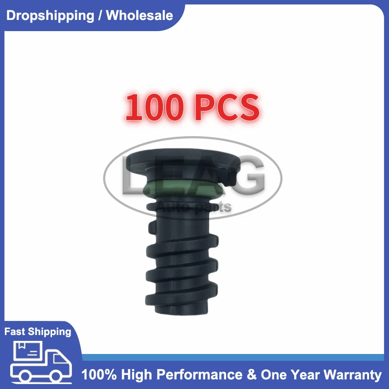 50/100pcs A0029902017 0029902017 Green Black Rubber Ring Engine Oil Pan Drain Screw Plug Plastic for Mercedes-Benz C63 AMG S550