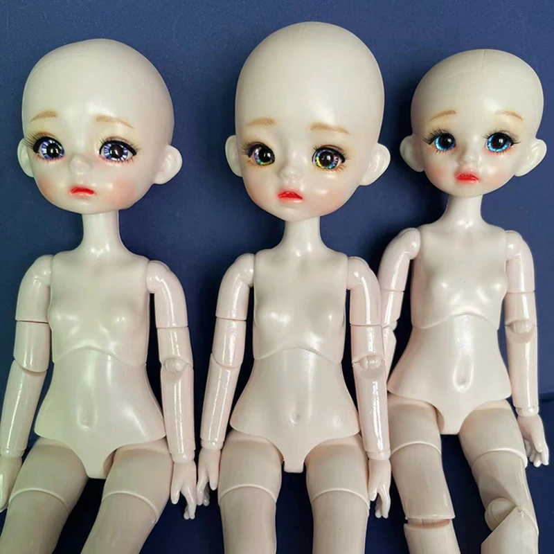 Makeup 1/6 Bjd Doll DIY Doll Head or Whole Doll Joint Moveable Toys Kids Girls Doll Gift