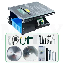 Mini Table Saw Stone Polisher Jade 220V Multifunction Engraving Grinding Machine Table Saws Jade Cutting Machine Random Color