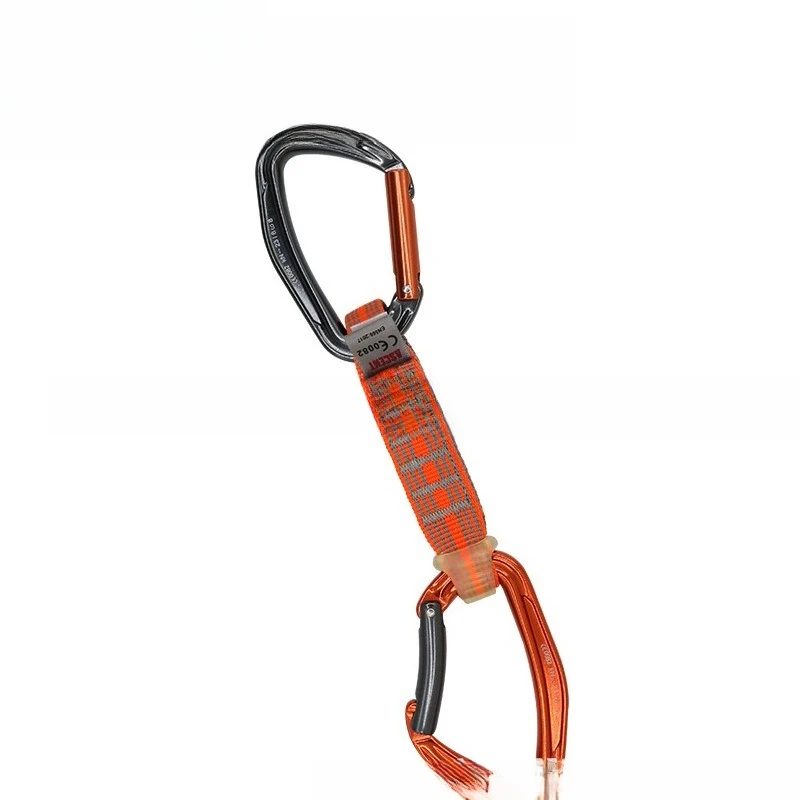 التسلق في الهواء الطلق، سريع التعليق، متعدد الوظائف، تسلق الجبال، قفل واقٍ على ارتفاعات عالية، معدات تسلق الحزام المسطح #4