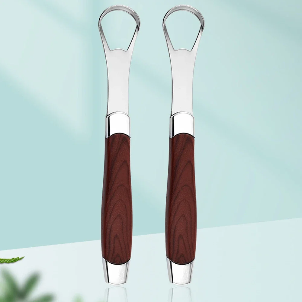 

1pcs Tongue Scraper Cleaner Anti Slip Handle Stainless Steel Tongue Tongue Scraper Bad Breath Mouth Cleaner Board Dentist Tool