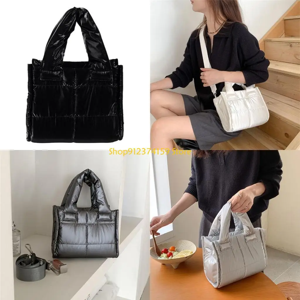 

G5AE Trendy Cotton Accessory Bag With Adjustable Strap For Women Fashionable Crossbody Purse Shoulder Bags