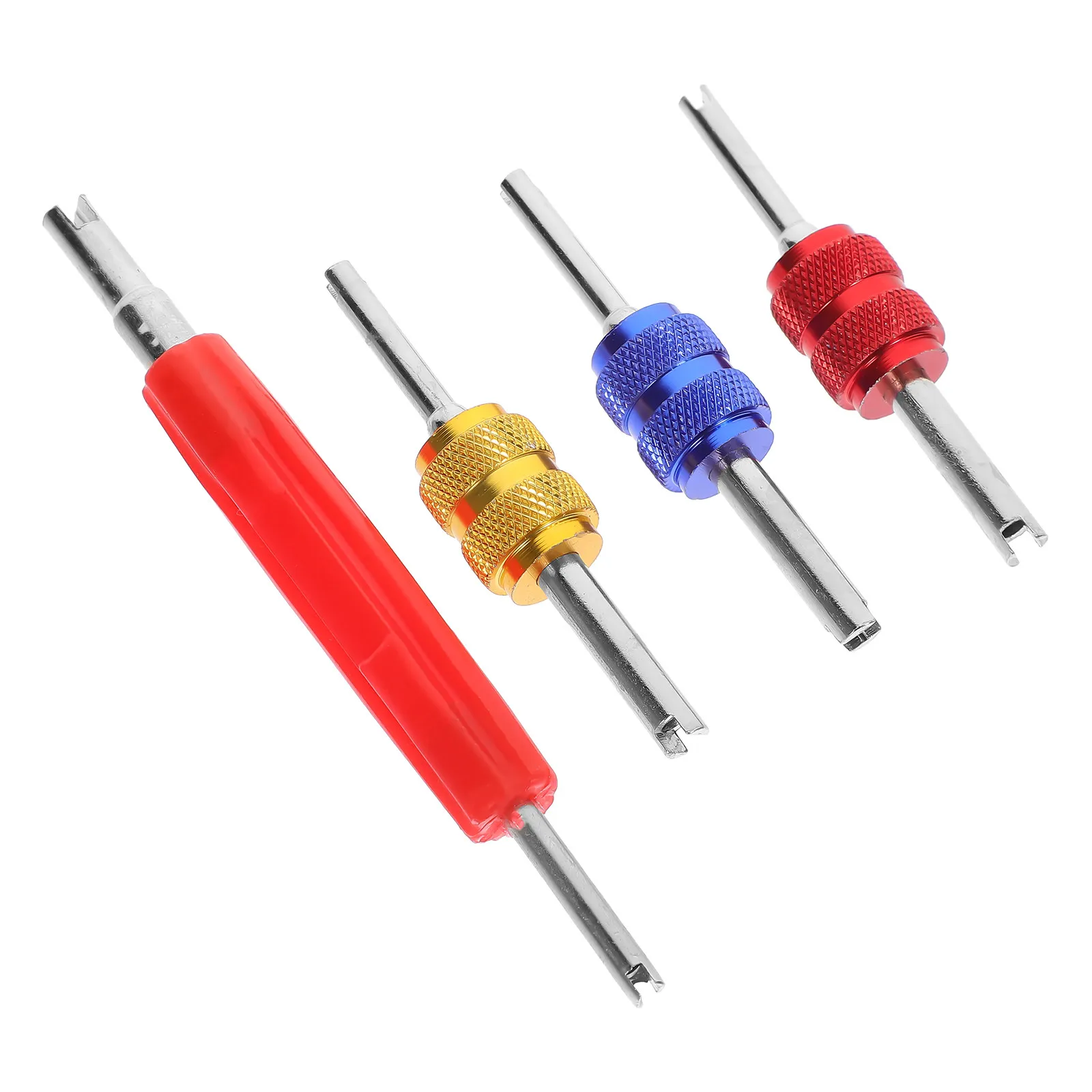 

1Set Professional Valve Core Wrench Kit for Vehicle Ac Systems Lightweight Precision Metal Tools for Valve Stem Installation
