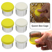 2-10Pcs Beekeeping Tool Stainless Steel Needle Queen Bee Cage Isolation Box Beehive Rearing Cover Catcher Beekeepers Equipment