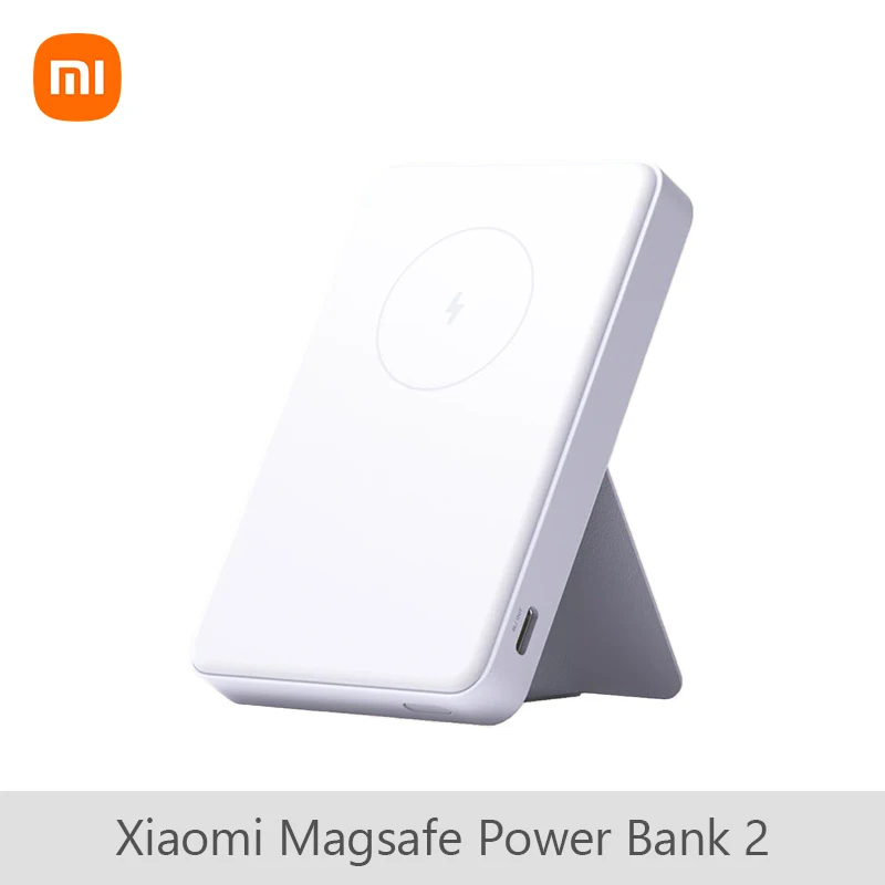 Xiaomi Magnetic Wireless Power Bank 2 6000mAh WPB0620MI Qi 2.0 15W Wireless Charger For iPhone 16 15 Pro Mag-safe Charging