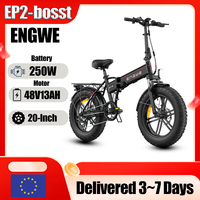 ENGWE EP2boostElectric Bicycle 750W Powerful Motor 48V13AH Lithium Battery Folding E-Bike 20-In Fat TireAll Terrain ElectricBike