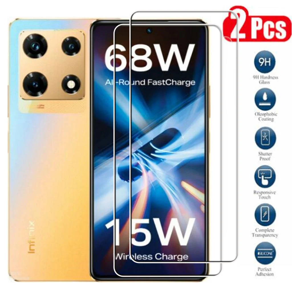Protector de pantalla de vidrio templado para Infinix Note 30 Pro, película protectora de 6,67 pulgadas para Infinix Note 30 Pro X678B Note 30, 30i