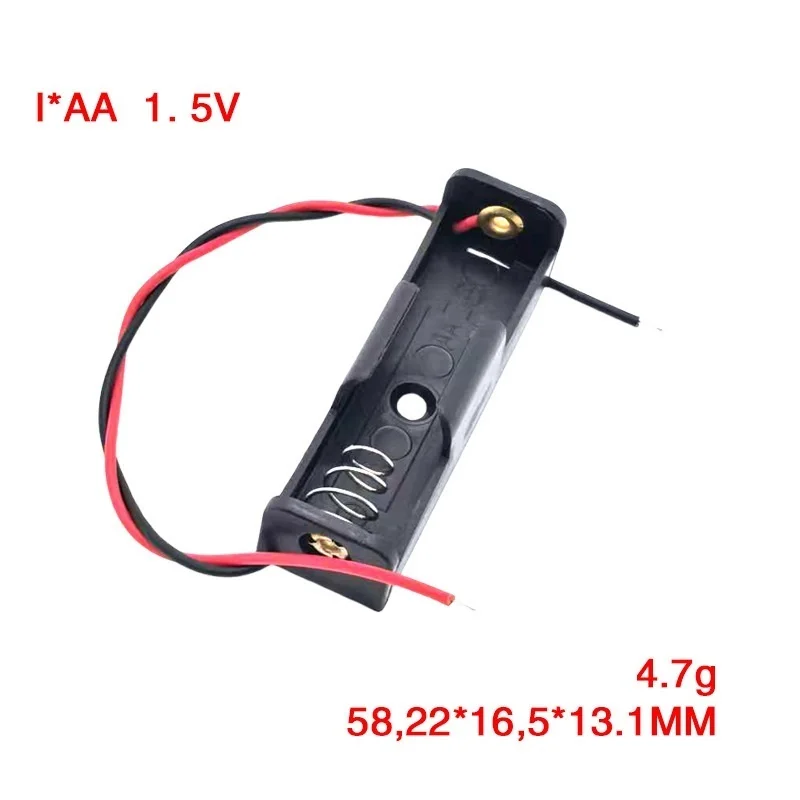 مجموعة واحدة 1 + 2 + 3 + 4 AA بطارية بلاستيكية صندوق تخزين البطارية قوس البطارية صناديق بطارية AA مع يؤدي