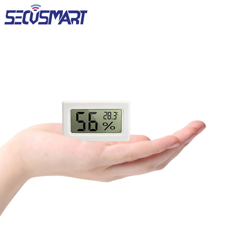 Independent Mini Temperature And Humidity Sensor White Electronic Digital Thermometer Indoor Home LCD Hygrometer Detector