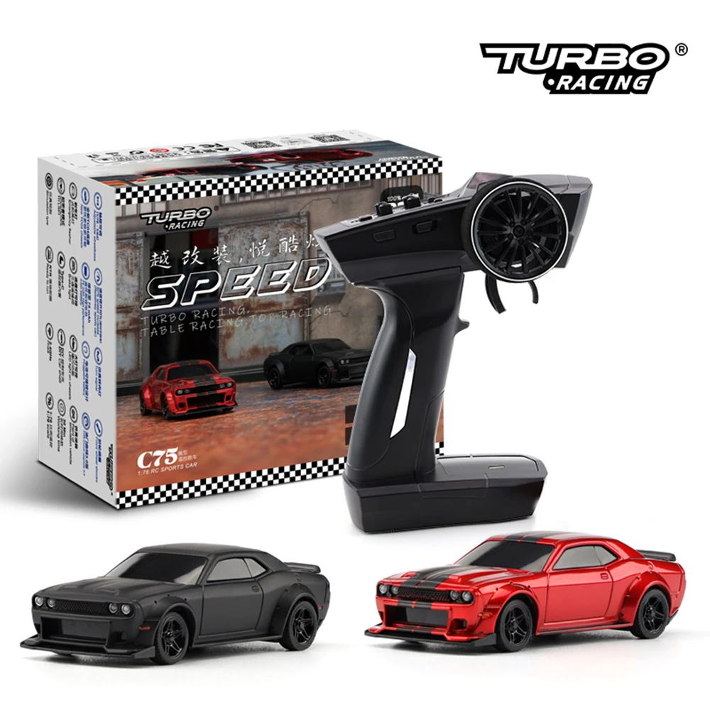 Turbo Racing New 1:76 C75 Road Radio-Controlled Car Mini Full Scale Remote  Control Car Toy RTR Suitable For Children And Adults