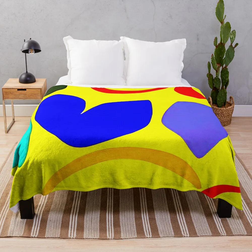 

M-yellow - 1965 By Ray Parker Vibrante Edition Throw Blanket Weighted Luxury Designer Blankets