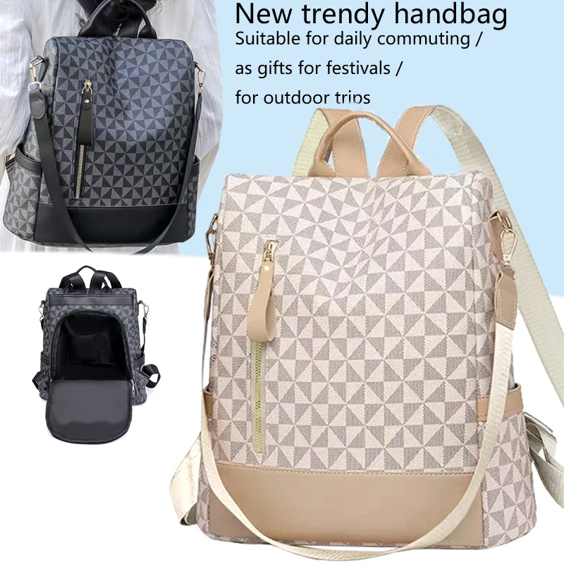 

Рюкзак нейтрального цвета для мужчин и женщин с уникальным дизайном заднего ремня идеально подходит для путешествий и прогулок.