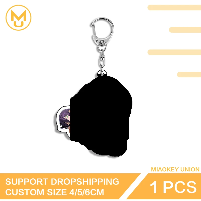 Reze Silhouette Hanging Ornament Enchanting Artistic Pendant Key Chains Lobster Clasp Animelover Suitable For Toys Hobbies