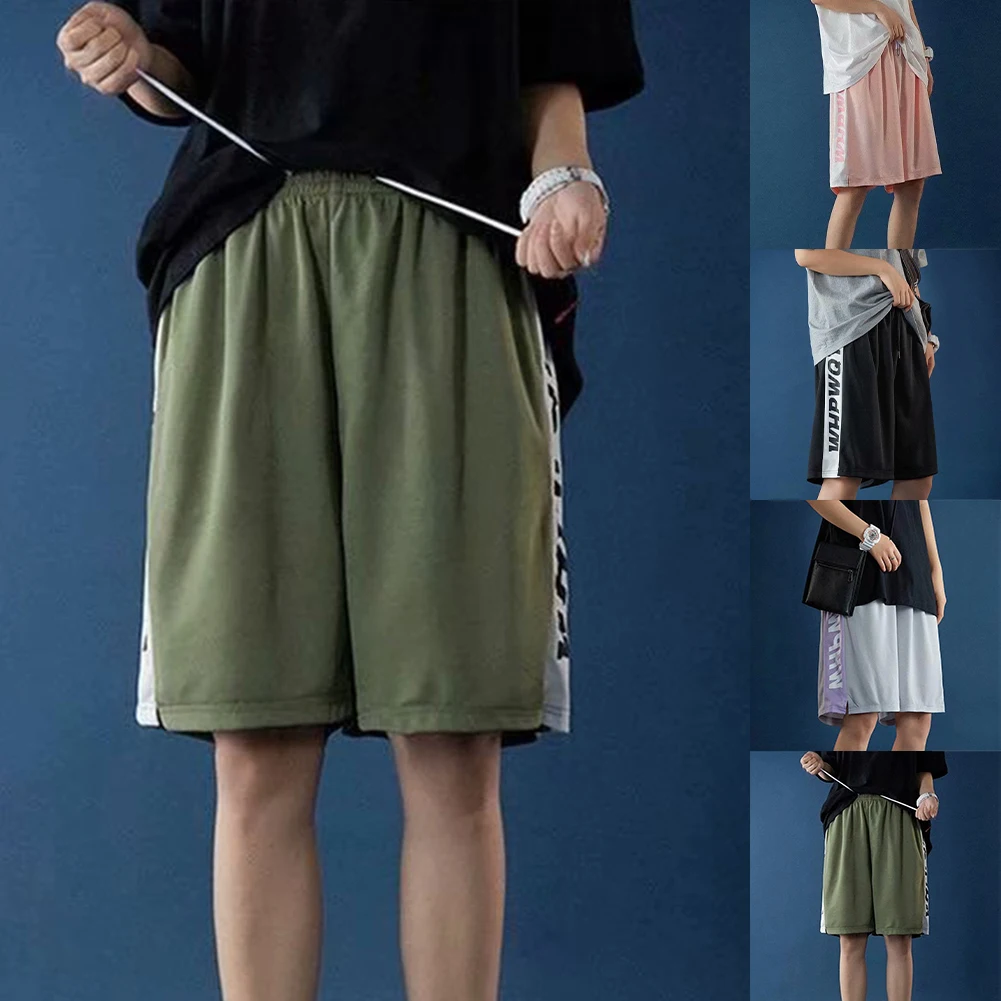 For Basketball Games Knee Length Pants Athletic Basketball Shorts Loose Fit Athletic Short Pants Athletic Shorts