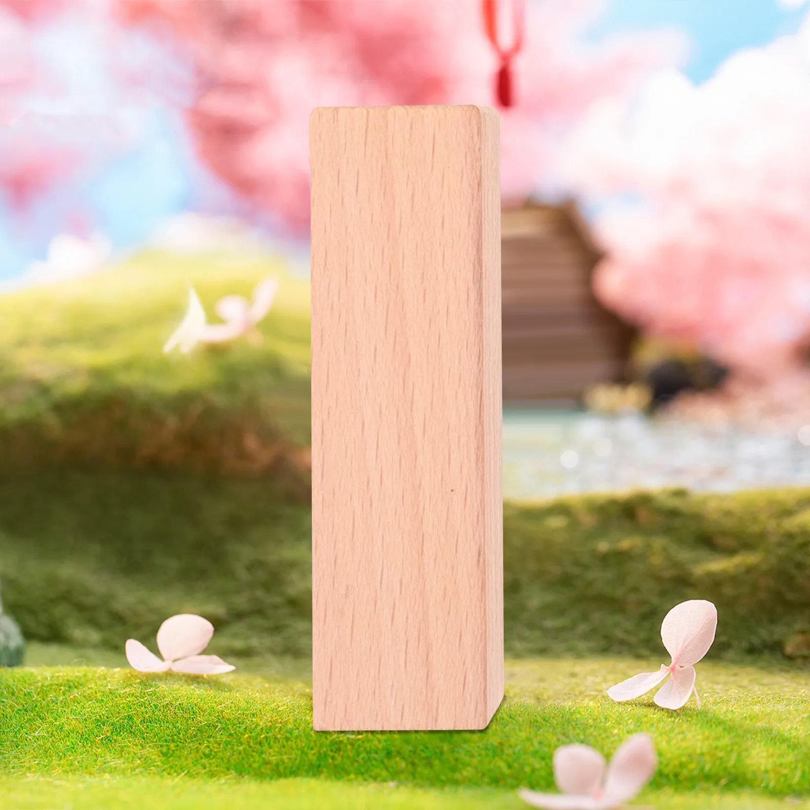 8Pcs Birch Wooden DIY Stamp Seal Blanks High Quality Carving Ready for Scrapbook Invitation Cards Handmade Journal Decoration