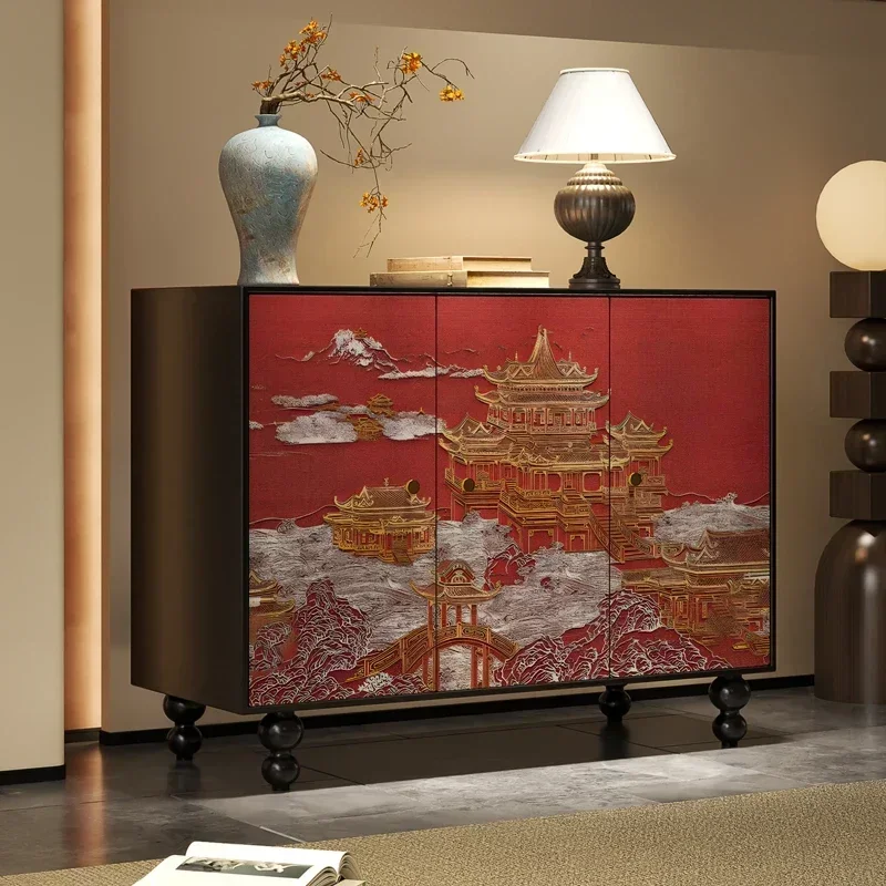 A  Hallway .Sideboard Cabinet Chinese Style Retro .Living Room Aisle Tailstock Storage.