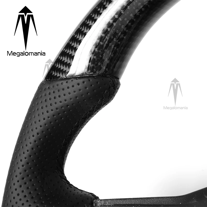 عجلة قيادة من ألياف الكربون لاند روفر ديفندر 2020 2021 2022 2023 2024 عجلة قيادة جلدية مثقوبة