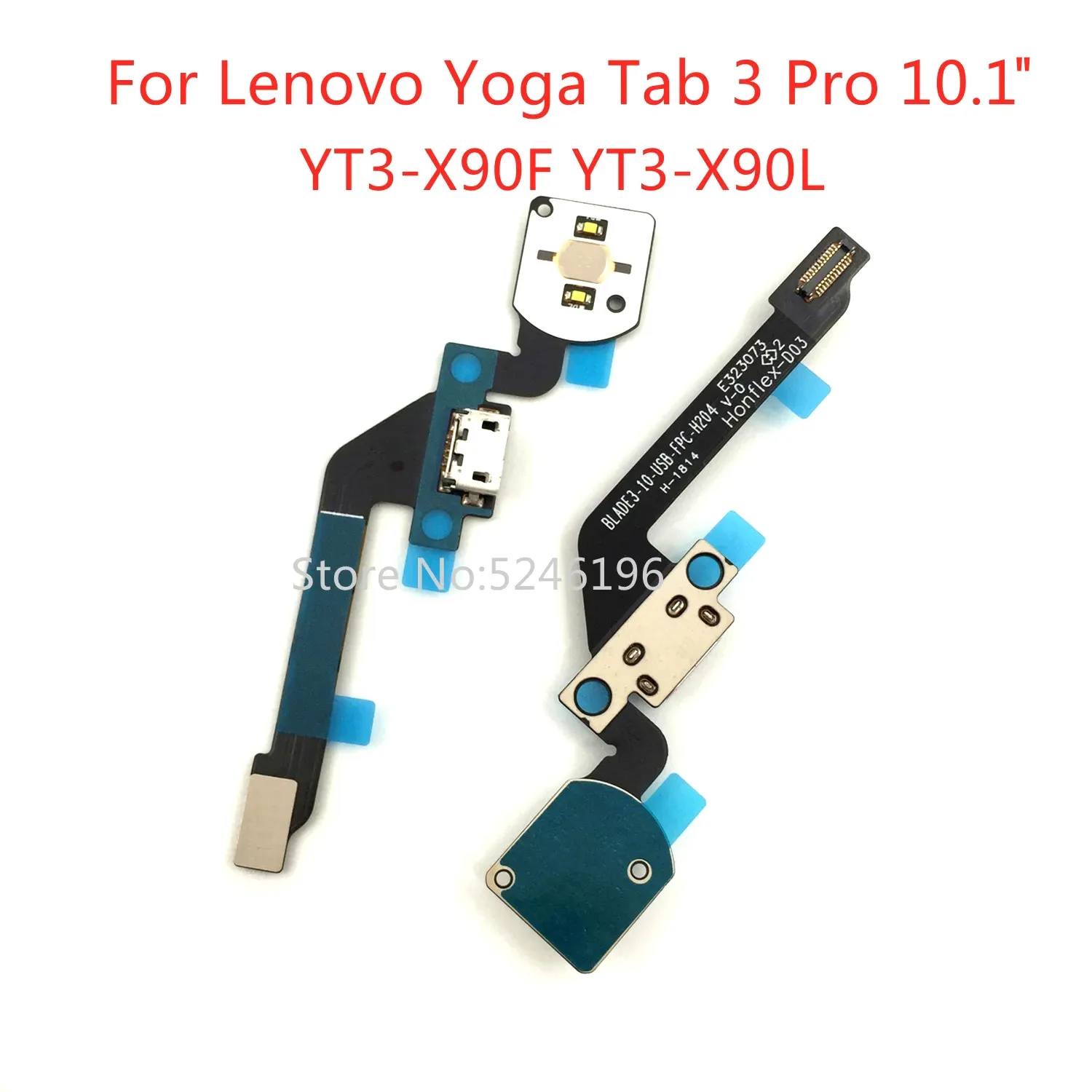 1pcs USB Charger Dock Connector Board Port Flex Cable For Lenovo Yoga Tab 3 Pro 10.1