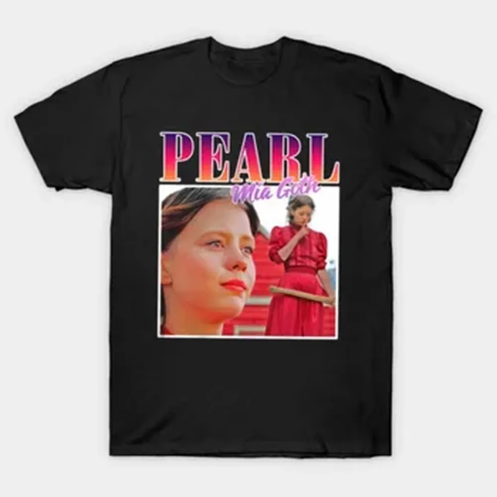 Pearl Mia Goth Vintage Retro Movie Merch T-shirt For Men Women 100% Cotton T Shirts Short Sleeve